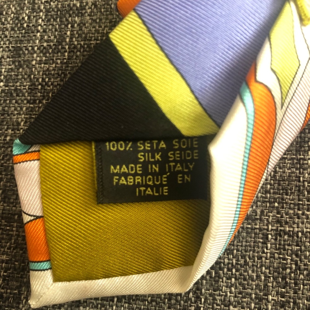 Emilio Pucci silk ties wide. 2 pieces